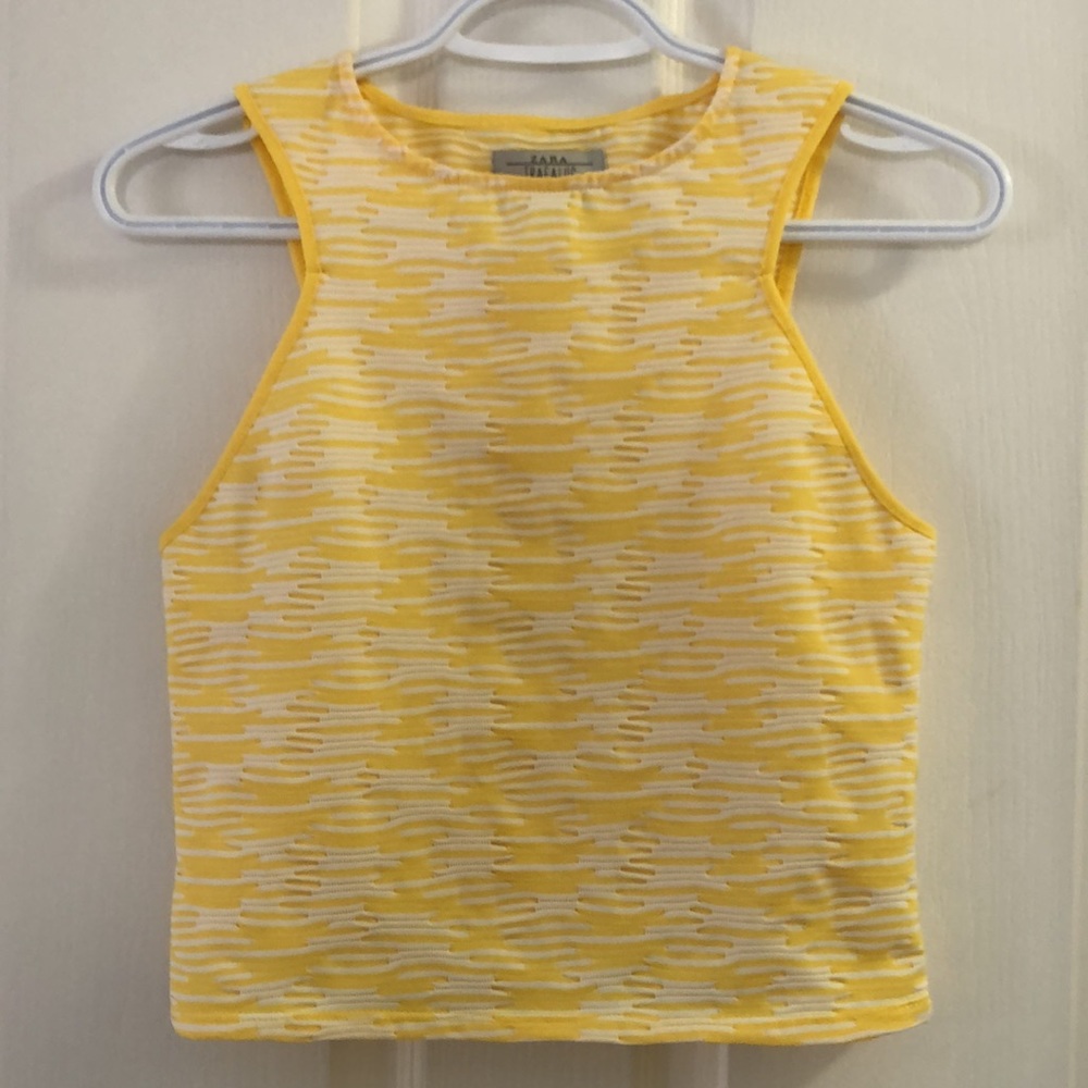 Gorgeous Zara Textured Tank Top, Fits XS/S, Size M Quality Zara Top